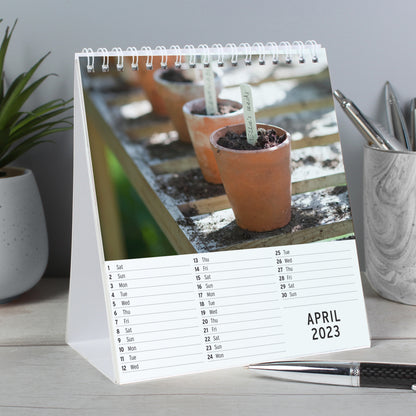 Personalised Gardening Desk Calendar