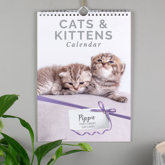 Personalised A4 Cats & Kittens Calendar