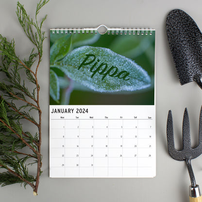 Personalised A4 Gardening Calendar