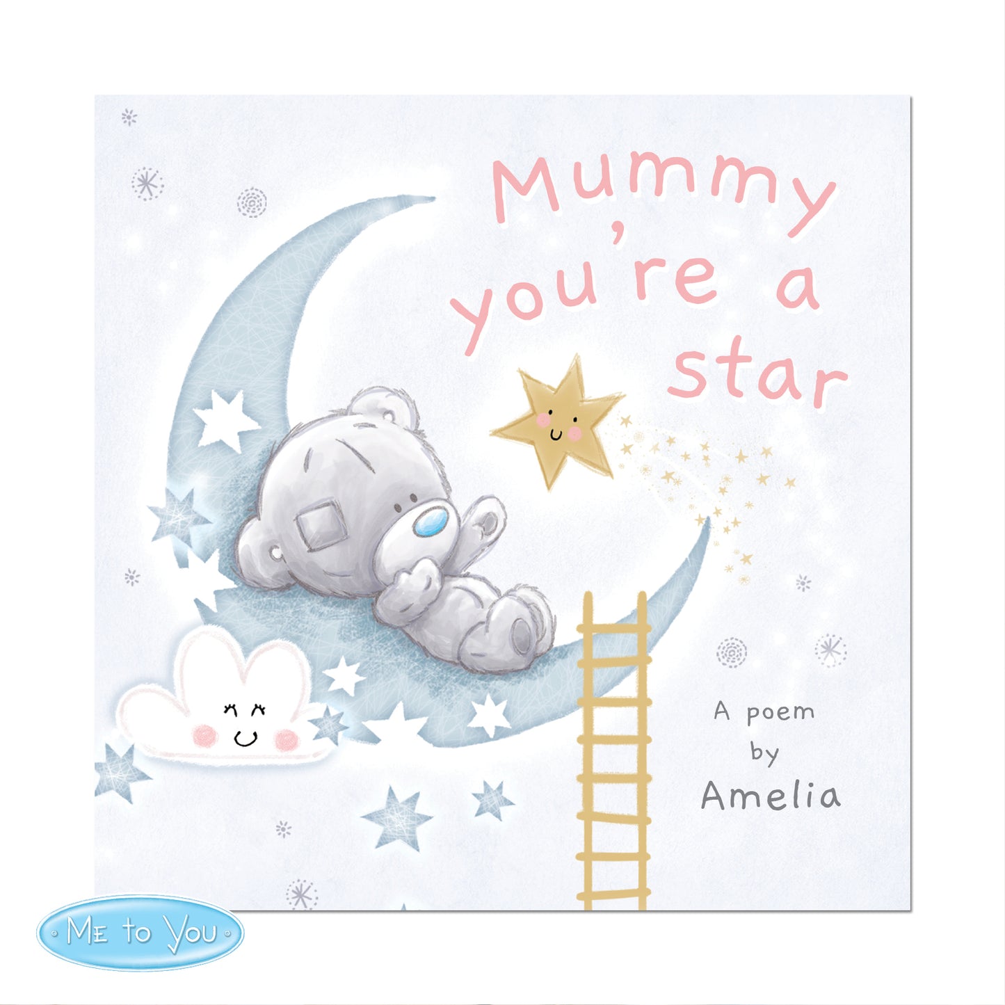 Personalised Tiny Tatty Teddy Mummy You're A Star, Poem Book