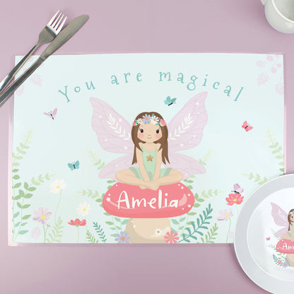 Personalised Toadstool Fairy Placemat