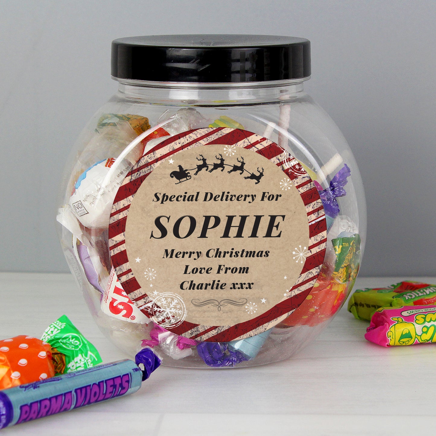 Personalised Special Delivery Sweet Jar