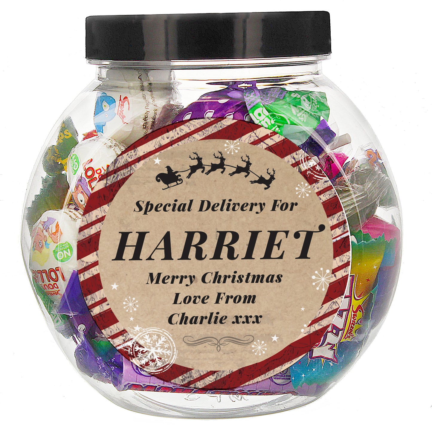 Personalised Special Delivery Sweet Jar