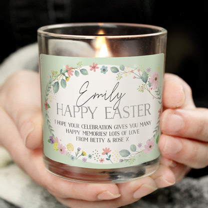 Personalised Springtime Scented Jar Candle