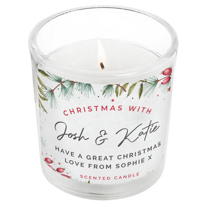 Personalised Christmas With... Scented Jar Candle