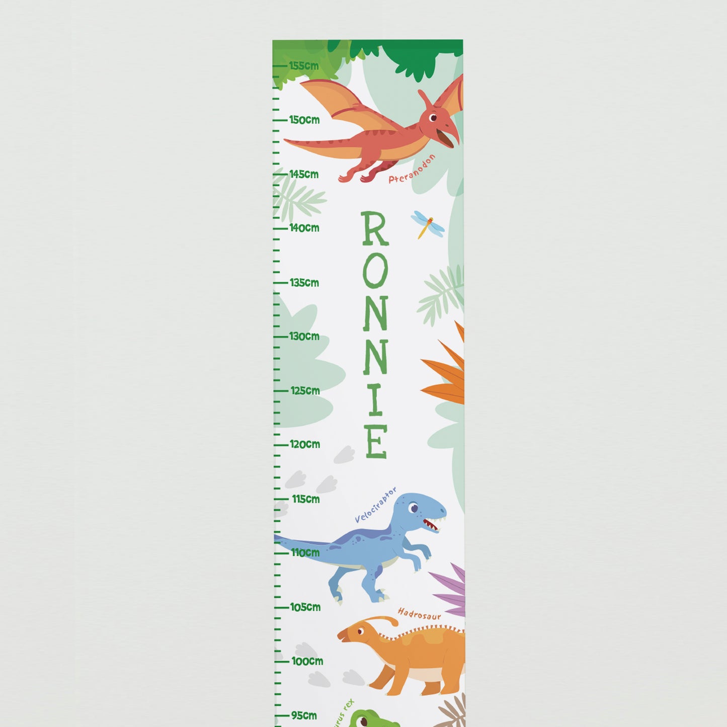 Personalised Dinosaur Height Chart