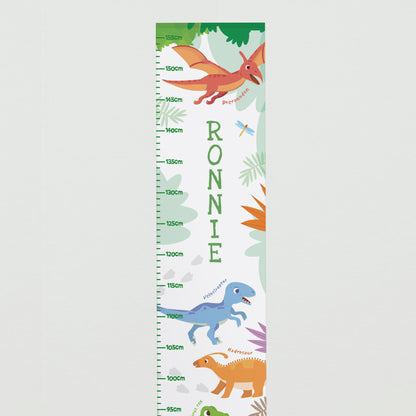 Personalised Dinosaur Height Chart