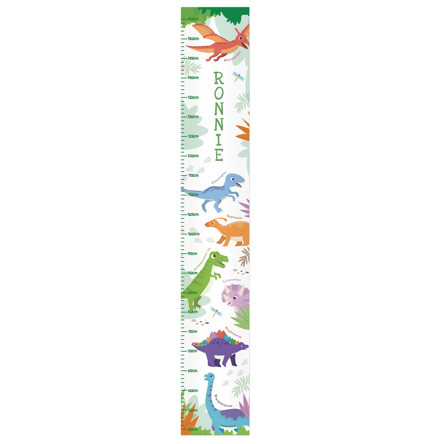 Personalised Dinosaur Height Chart