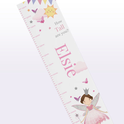 Personalised Fairy Princess Height Chart