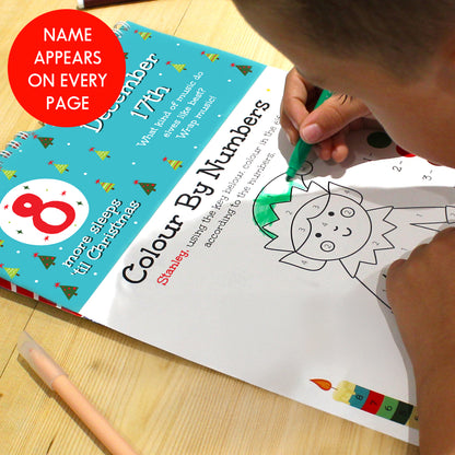 Personalised 24 Sleeps Christmas Activity Advent Calendar