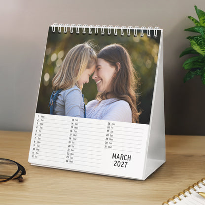 Personalised Photo Upload Desk Calendar