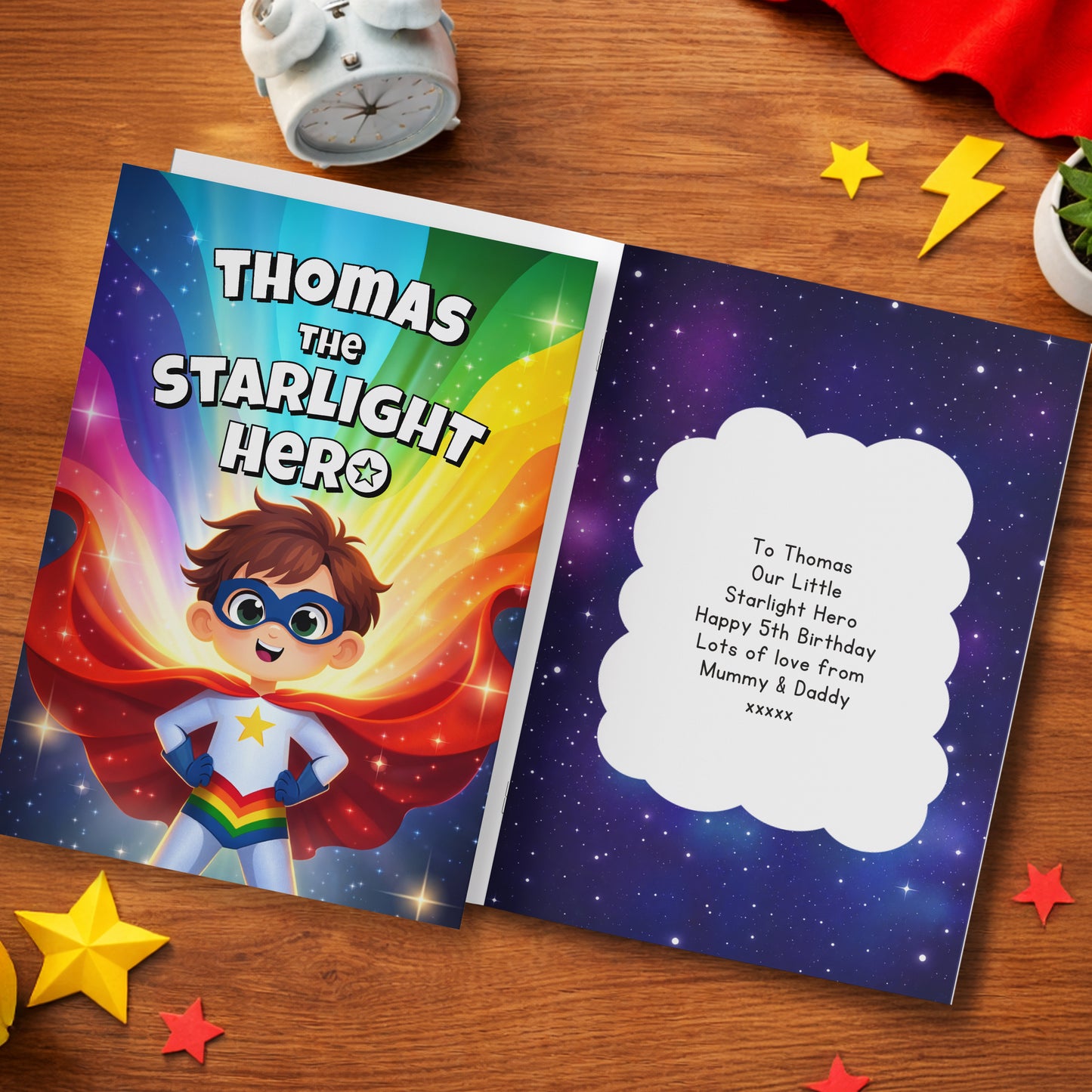 Personalised Starlight Hero Story Book for Boys