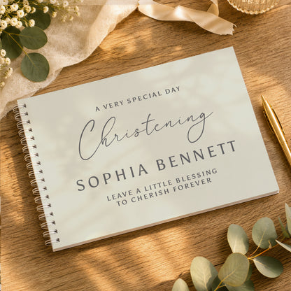 Personalised Natural Guest Book