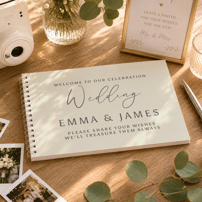 Personalised Natural Guest Book