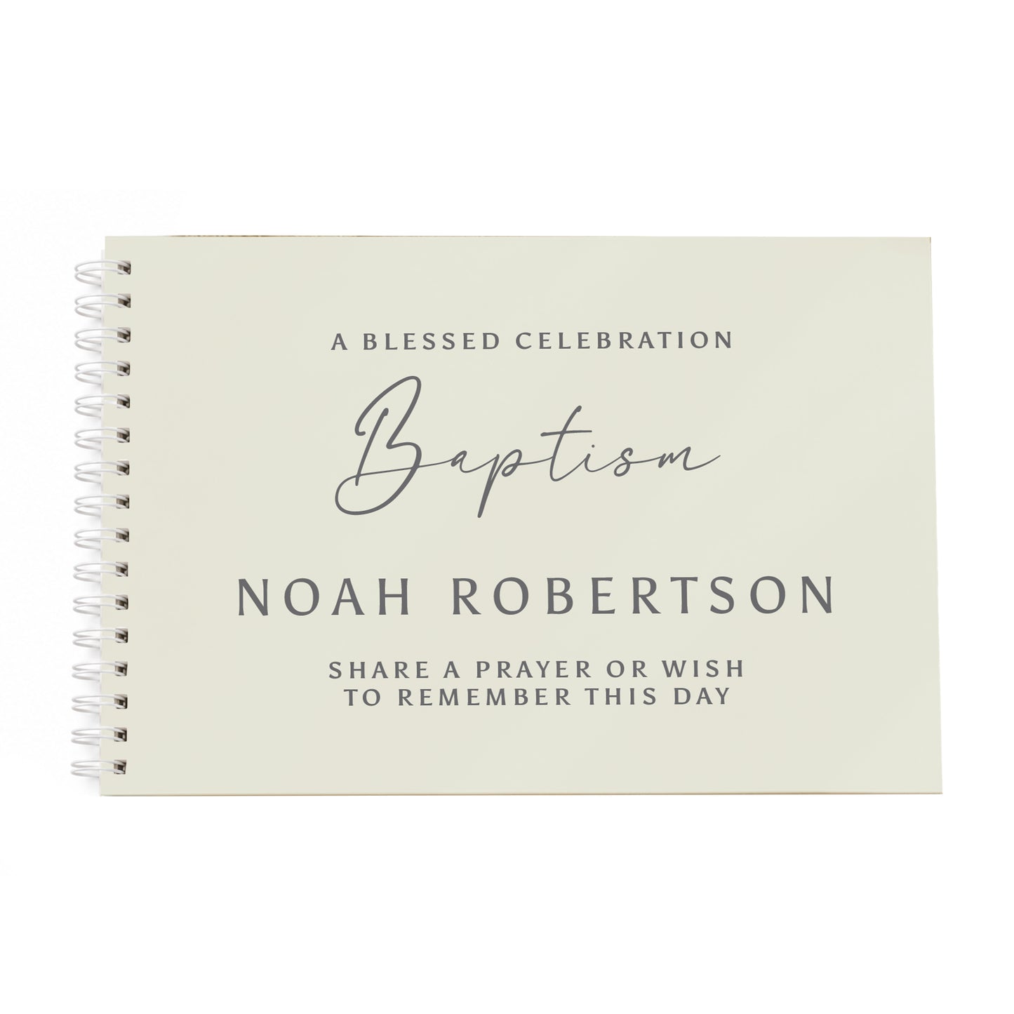 Personalised Natural Guest Book