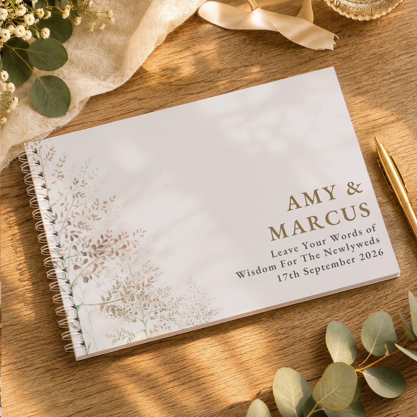 Personalised Pastel Tree Guest Book