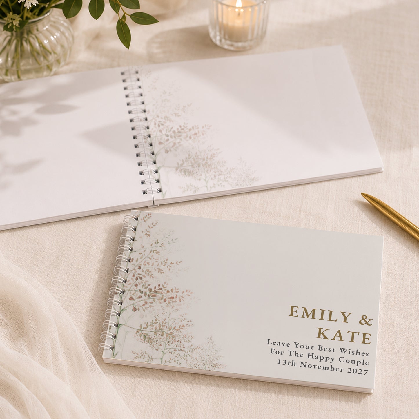 Personalised Pastel Tree Guest Book