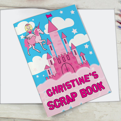 Personalised Princess & Unicorn - A4 Scrapbook