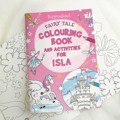 Personalised Princess & Unicorn Colouring Book