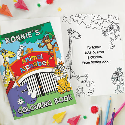 Personalised Zoo Colouring Book