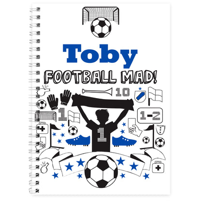 Personalised Football A5 Notebook