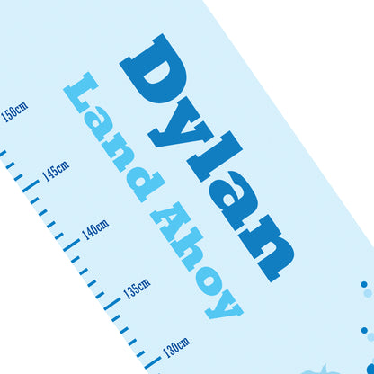 Personalised Pirate Height Chart