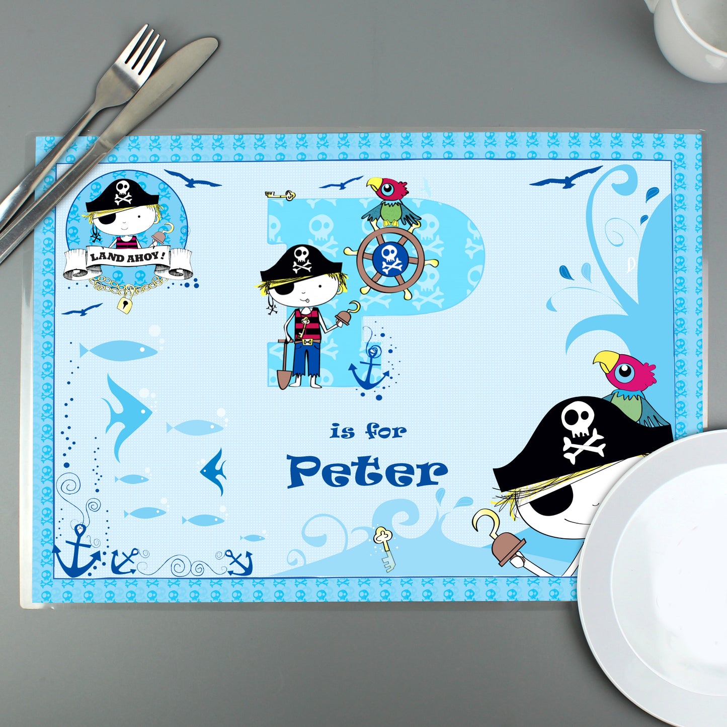 Personalised Pirate Placemat