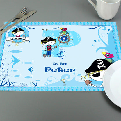 Personalised Pirate Placemat