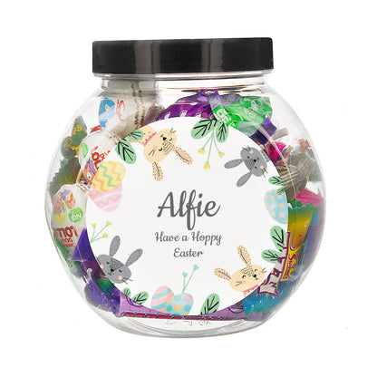 Personalised Easter Bunny Sweet Jar