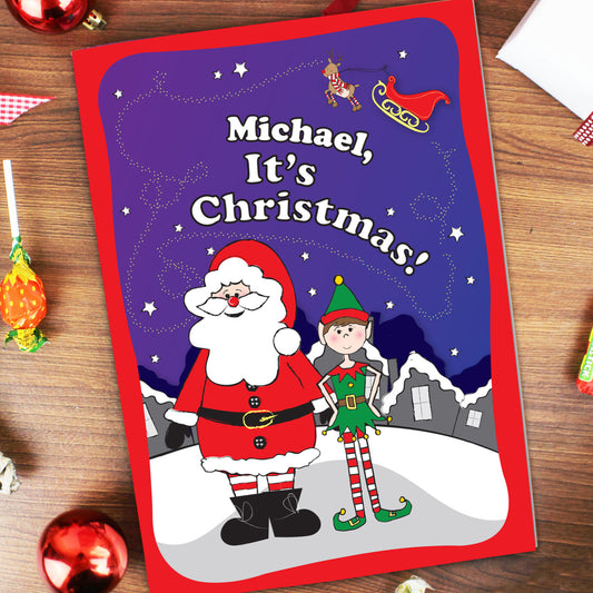 Personalised Its Christmas Elf Story Book