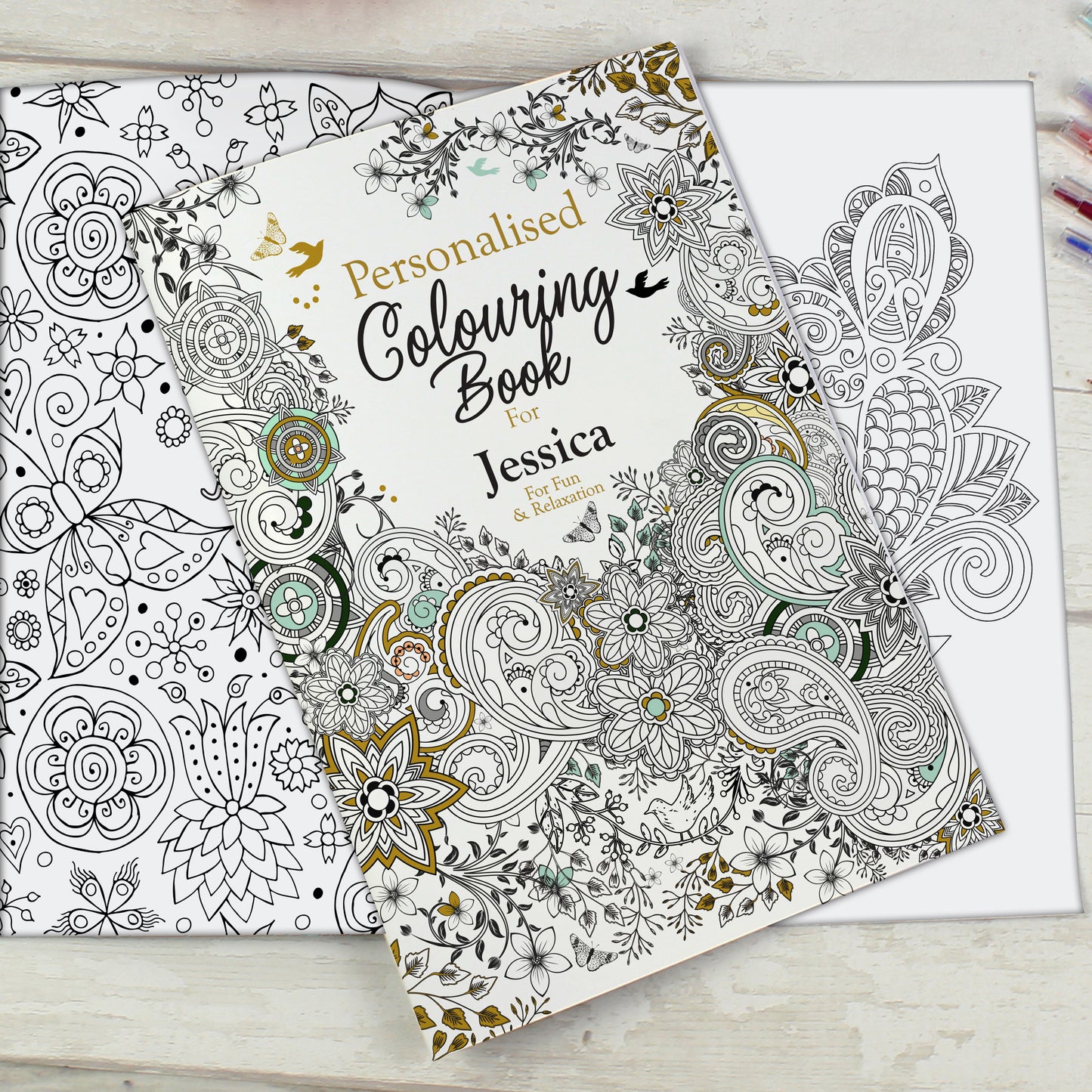 Personalised Botanical Colouring Book