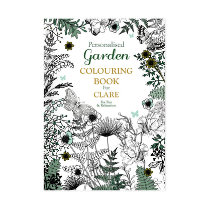 Personalised Gardening Colouring Book