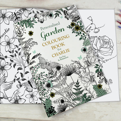 Personalised Gardening Colouring Book