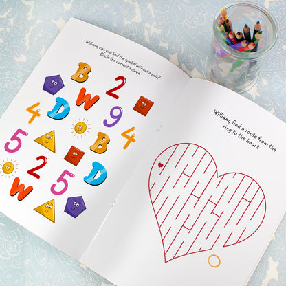 Personalised Wedding Activity Book with Stickers