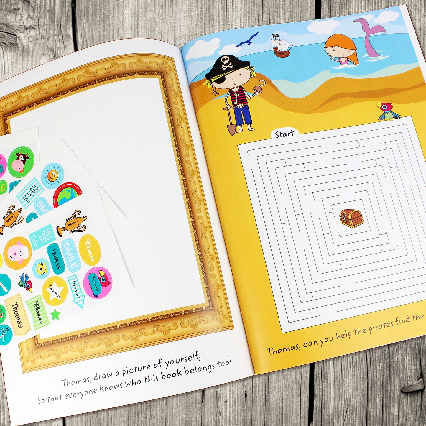 Personalised Activity Book with Stickers