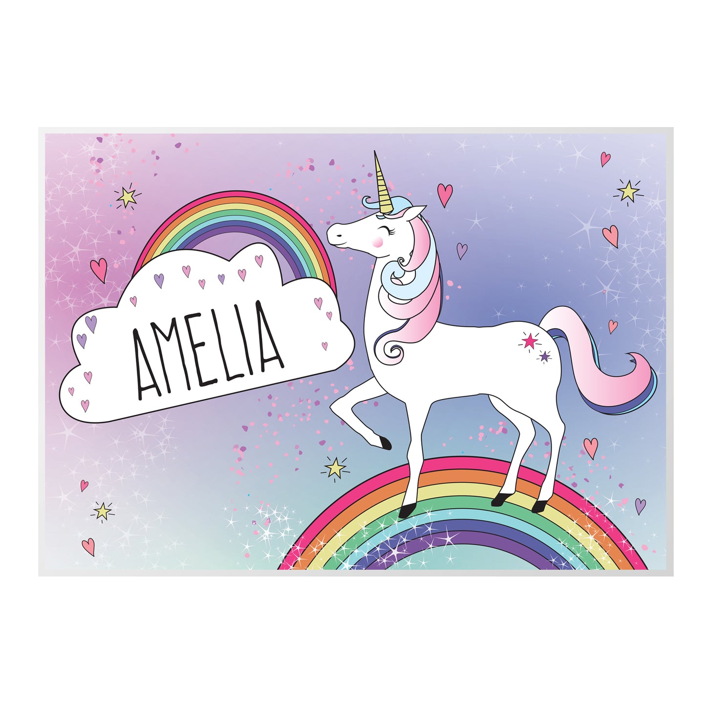 Personalised Unicorn Placemat