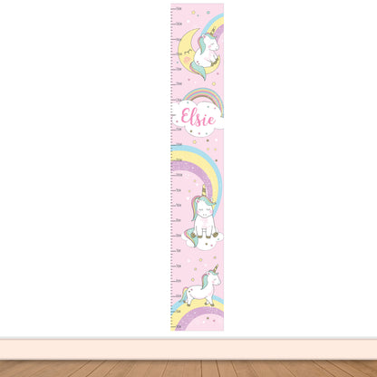 Personalised Baby Unicorn Height Chart