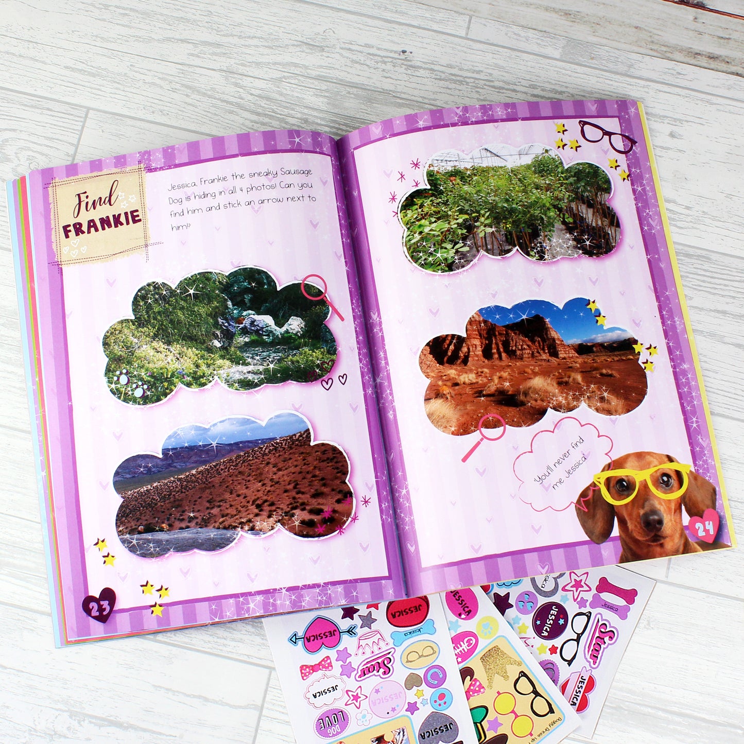 Personalised Rachael Hale Adorable Animals Activity Book With Stickers