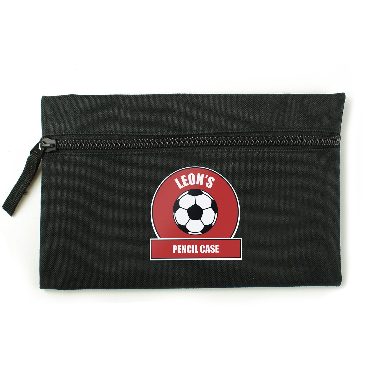 Personalised Red Football Fan Pencil Case