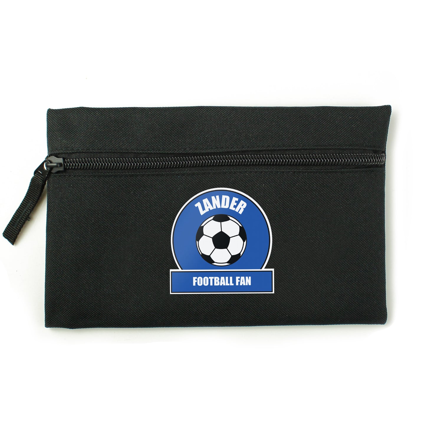 Personalised Dark Blue Football Fan Pencil Case