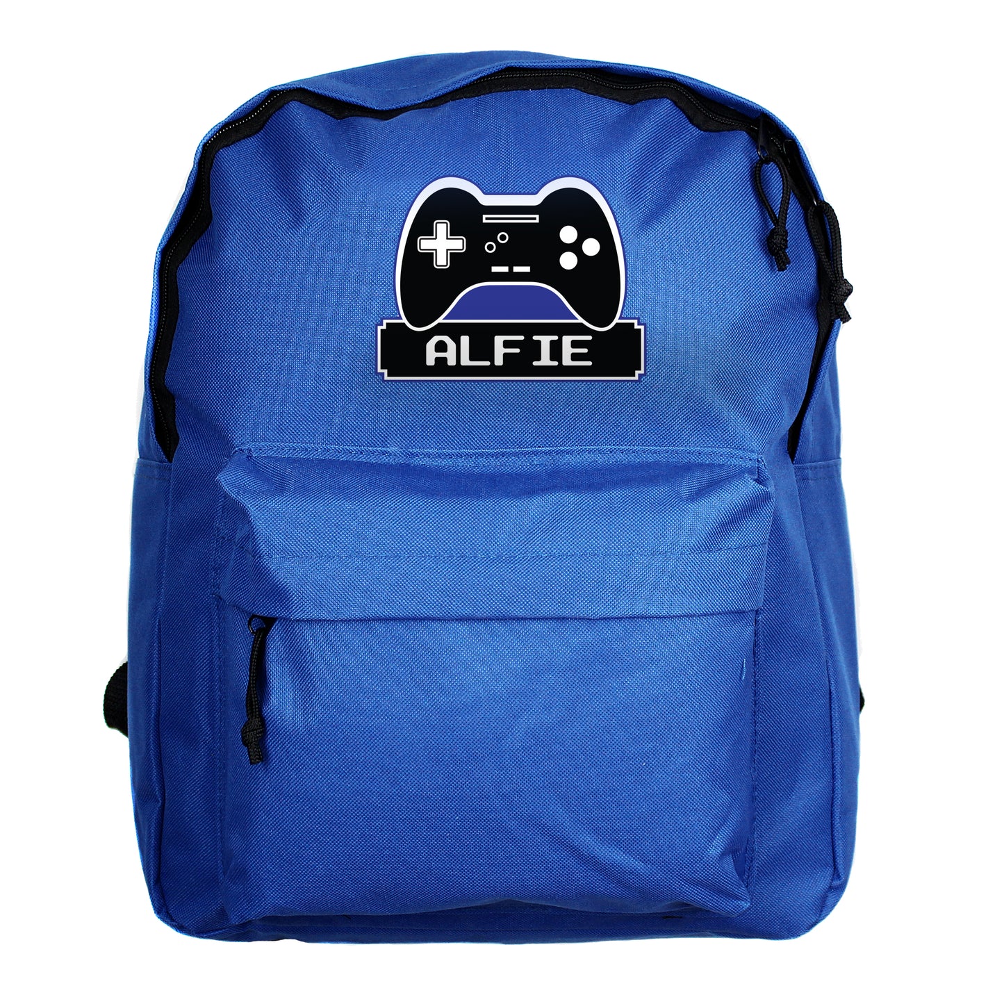 Personalised Gaming Blue Backpack