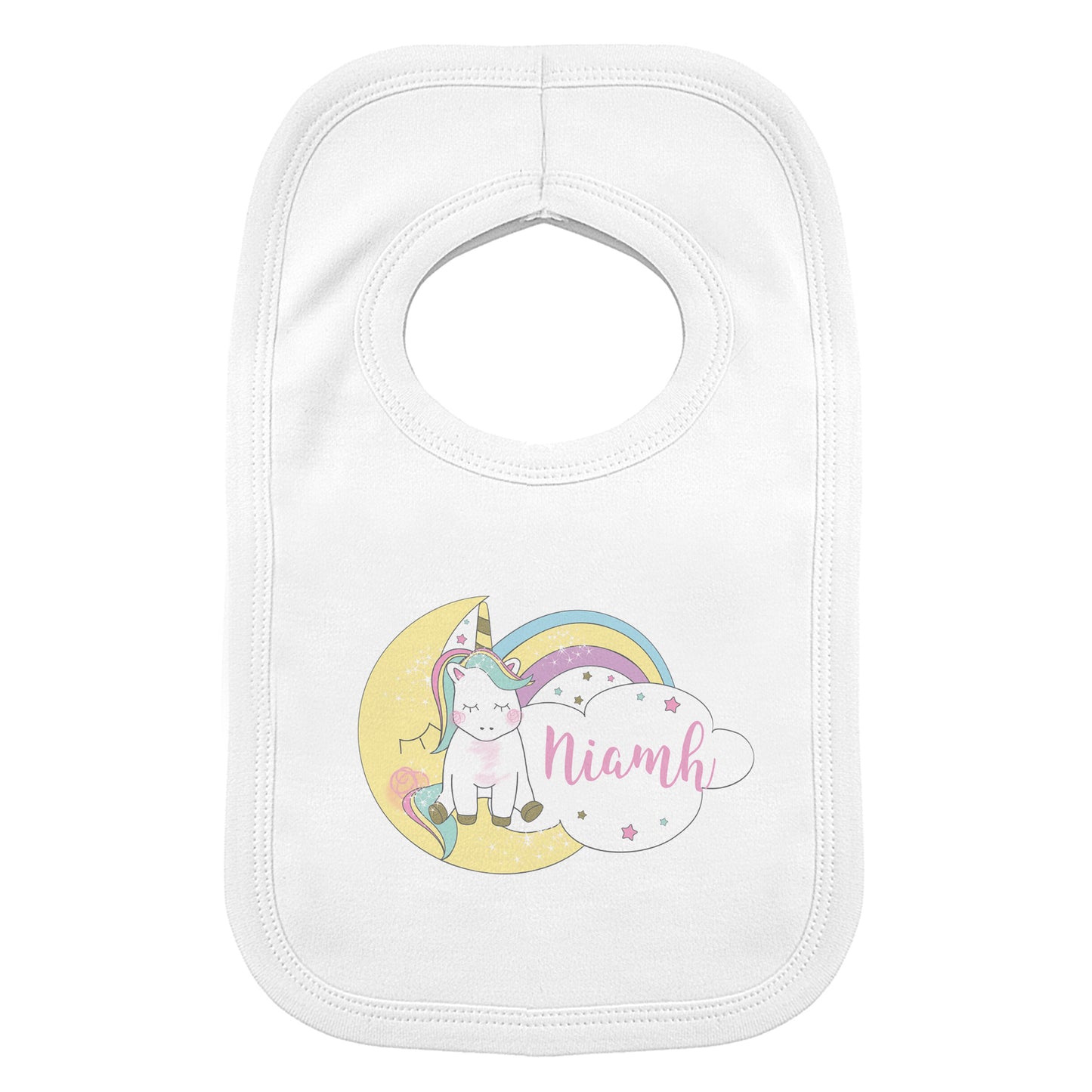 Personalised Baby Unicorn Bib