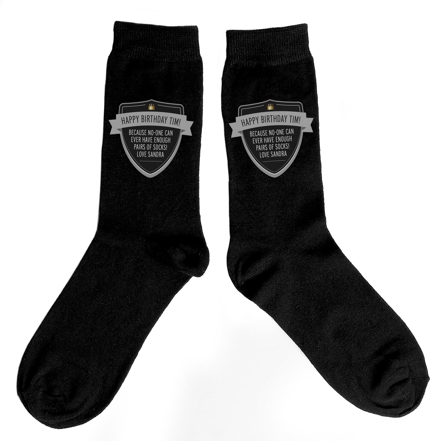 Personalised Classic Shield Men's Socks