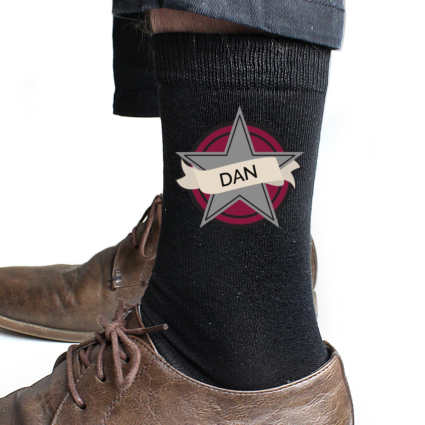 Personalised Star Men's Socks