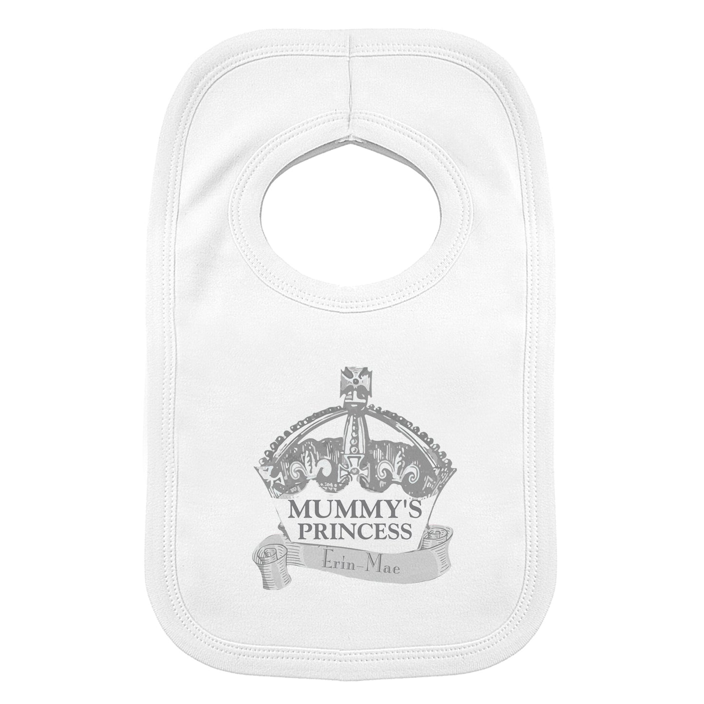 Personalised Royal Crown Bib