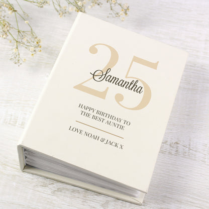 Personalised Big Birthday 6x4 Photo Album with Sleeves