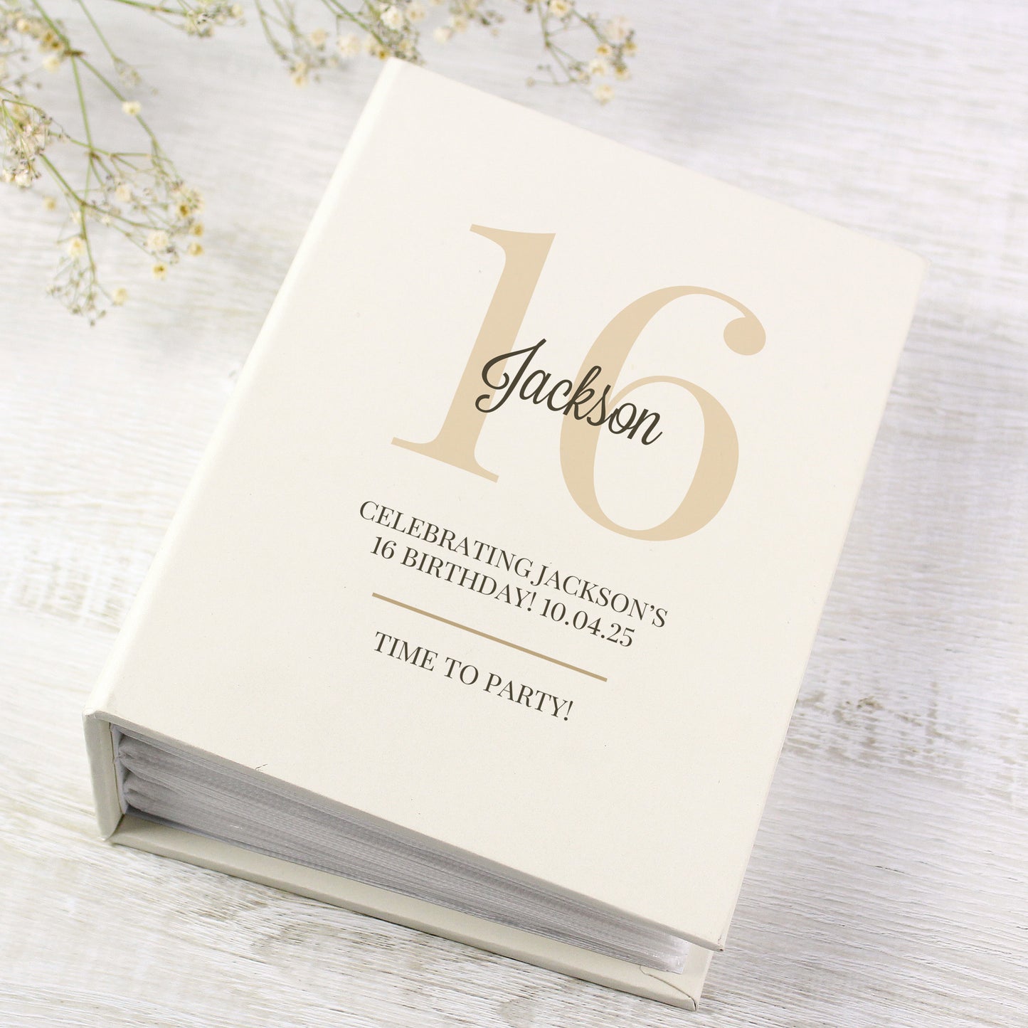 Personalised Big Birthday 6x4 Photo Album with Sleeves