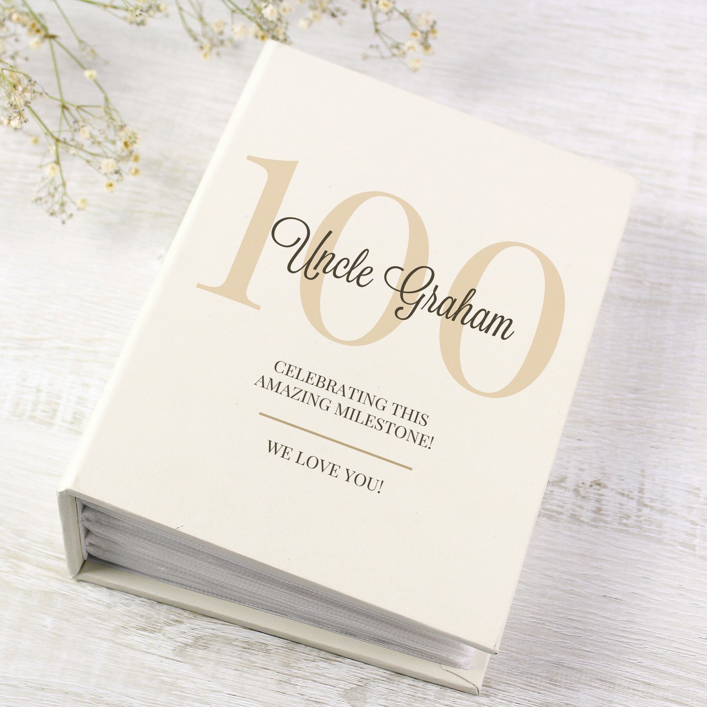 Personalised Big Birthday 6x4 Photo Album with Sleeves