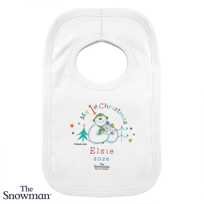 Personalised The Snowman My 1st Christmas Bib