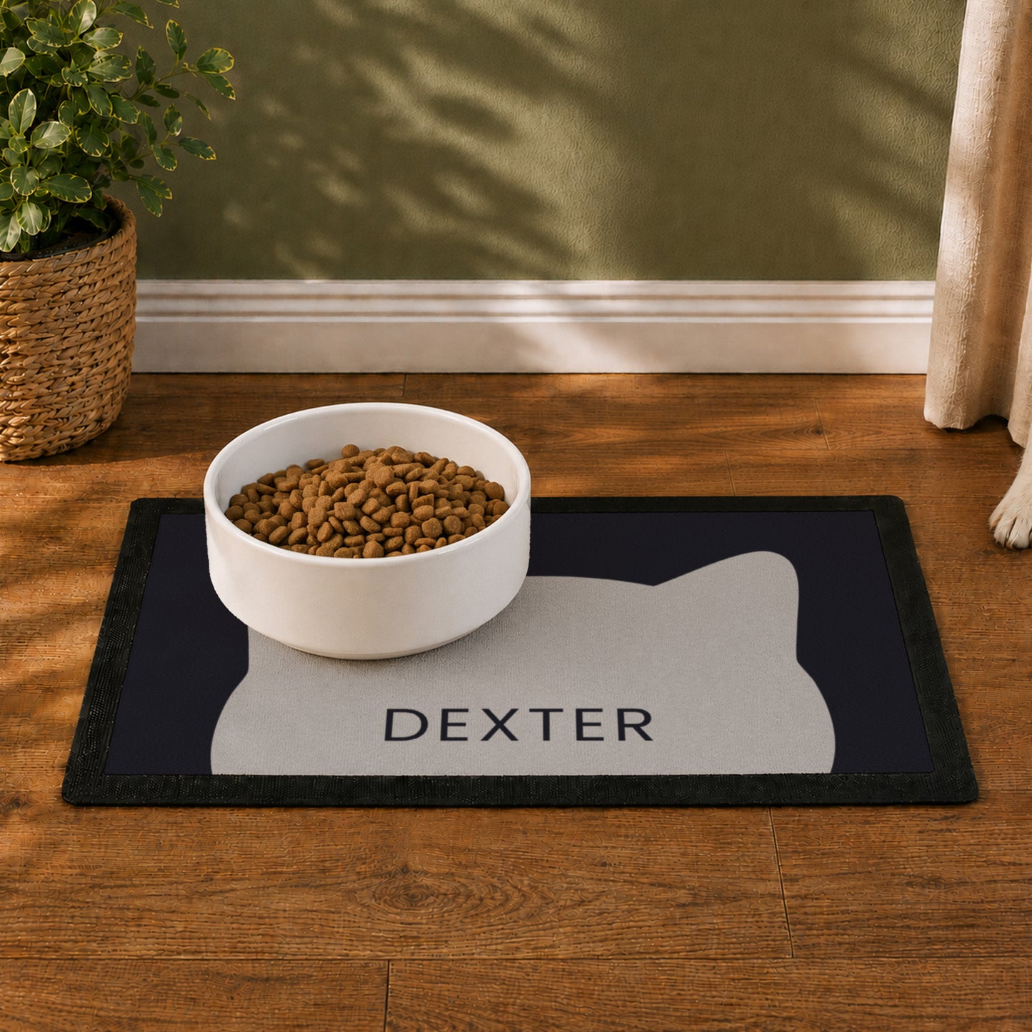 Personalised Cat Bowl Mat